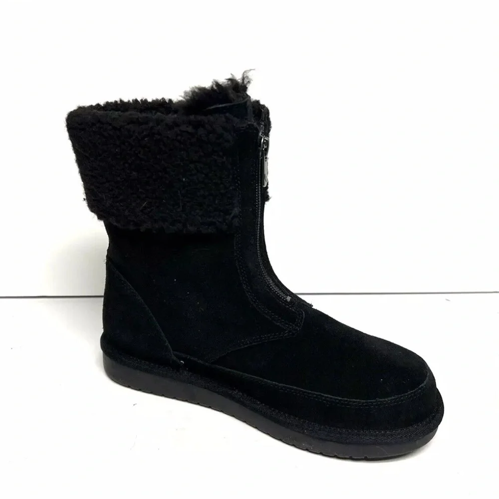 Koolaburra Girls Lytta Short Boot Black Size 4 M Big Kid